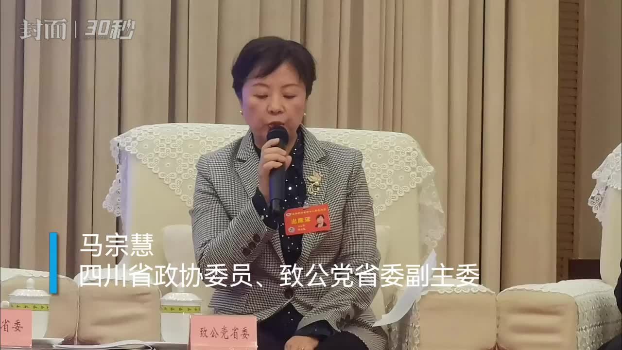 30秒丨四川省政协委员马宗慧：应落实普惠托育机构税费优惠政策