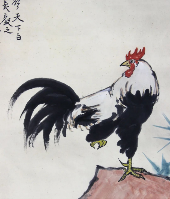 徐悲鸿《雄鸡一声天下白》作品赏析凤凰网山东_凤凰网