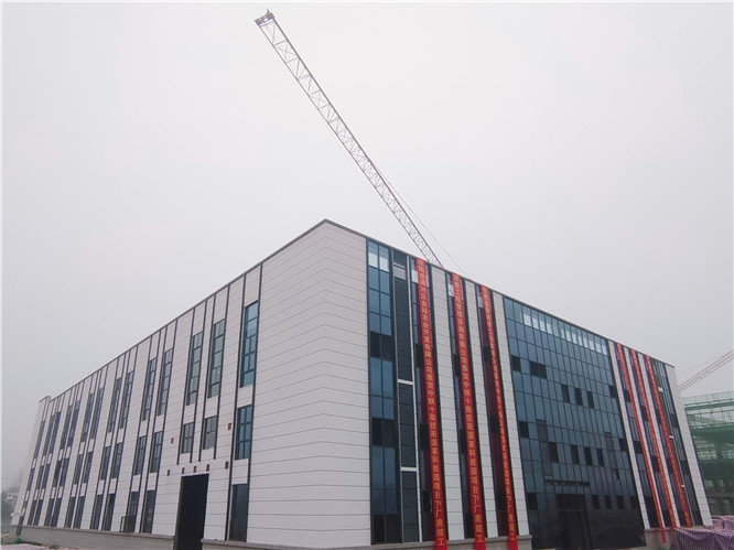信阳国家农业科技园核心区建设项目  首栋茶叶加工厂厂房顺利完工