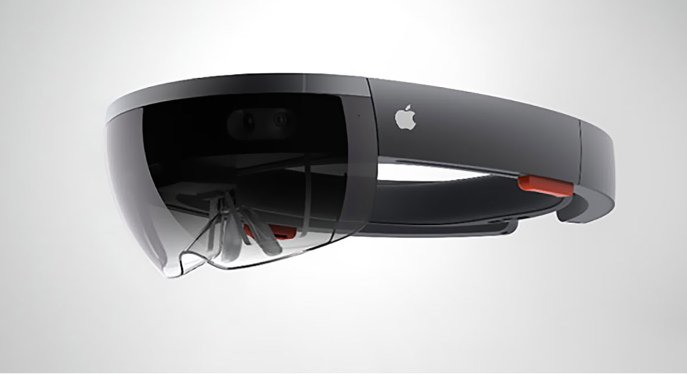 苹果MR眼镜概念图，但并未展示出电池组，图片来源：Redmondpie