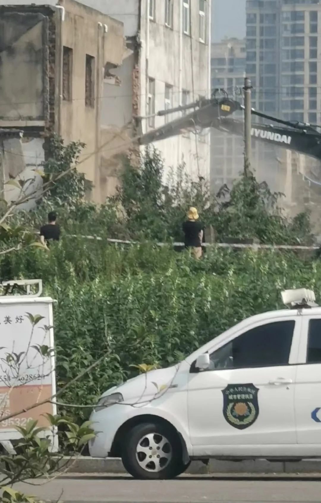 房屋被强拆现场。(受访者提供)