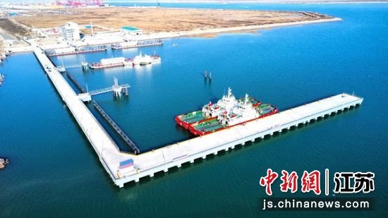 L型引桥式码头。中交三航局供图