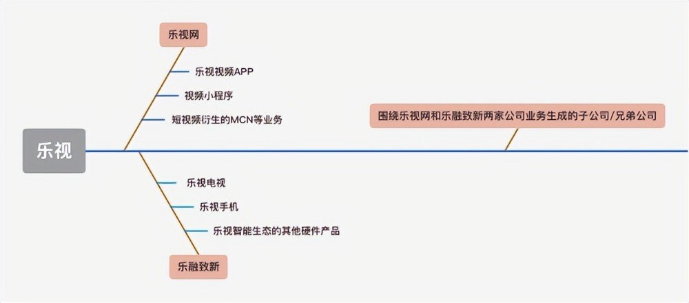 乐视公司主体和业务。来源：《中国企业家》根据采访和公开资料整理