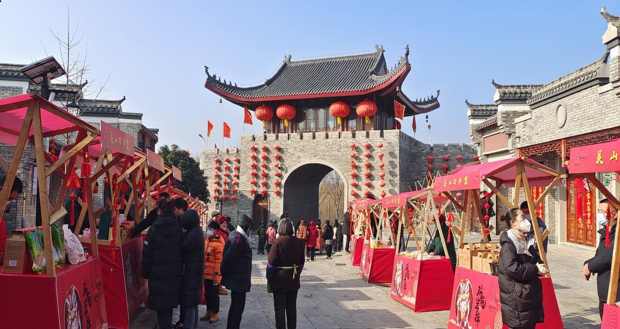 安徽肥西县山口古街浓浓年味迎客来凤凰网安徽_凤凰网