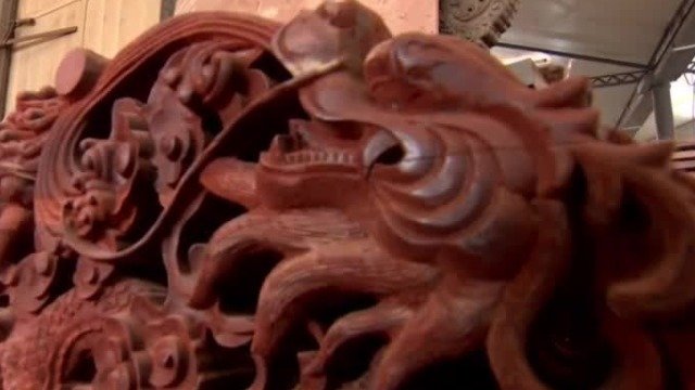 紫檀城门模型的制作过程是什么样的？如同打造精美的古典家具