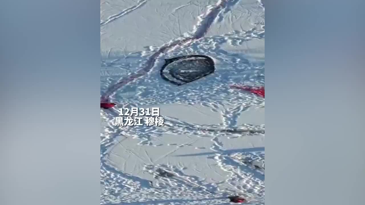 玉兔接福！农民雪地画3000平方米巨型玉兔