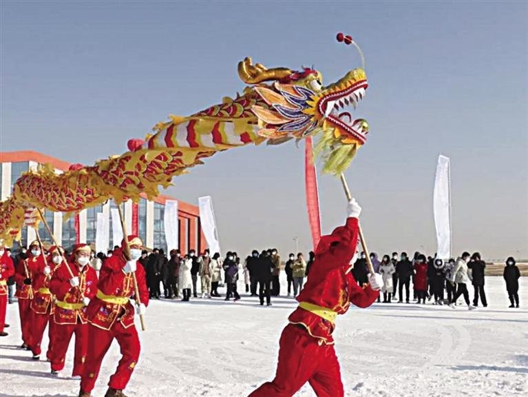 兰州新区多彩文化迎新春 记者 张丹 摄