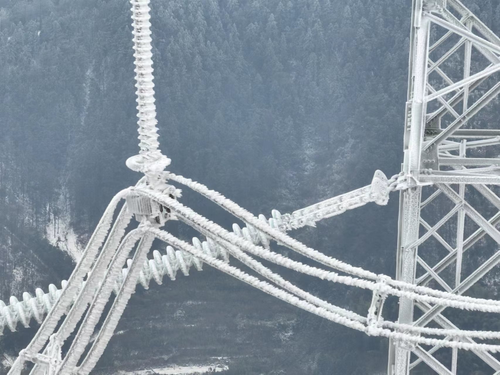 迎风踏雪进深山 宁波电力守护灯火迎新春