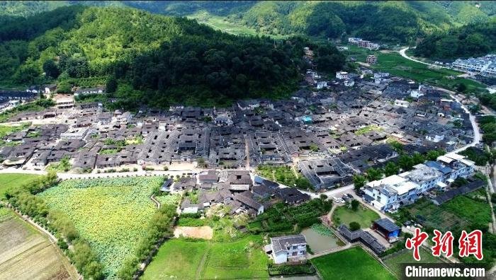 航拍培田村。　连城县融媒体中心供图
