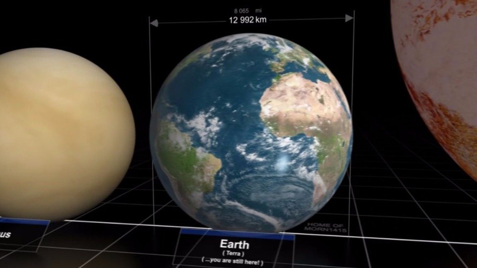 行星与恒星大小对比
