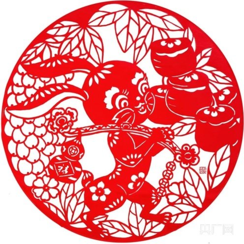 甘肃张掖杨晓霞剪纸作品《事事如意》（央广网发 甘肃省民间文艺家协会 供图）