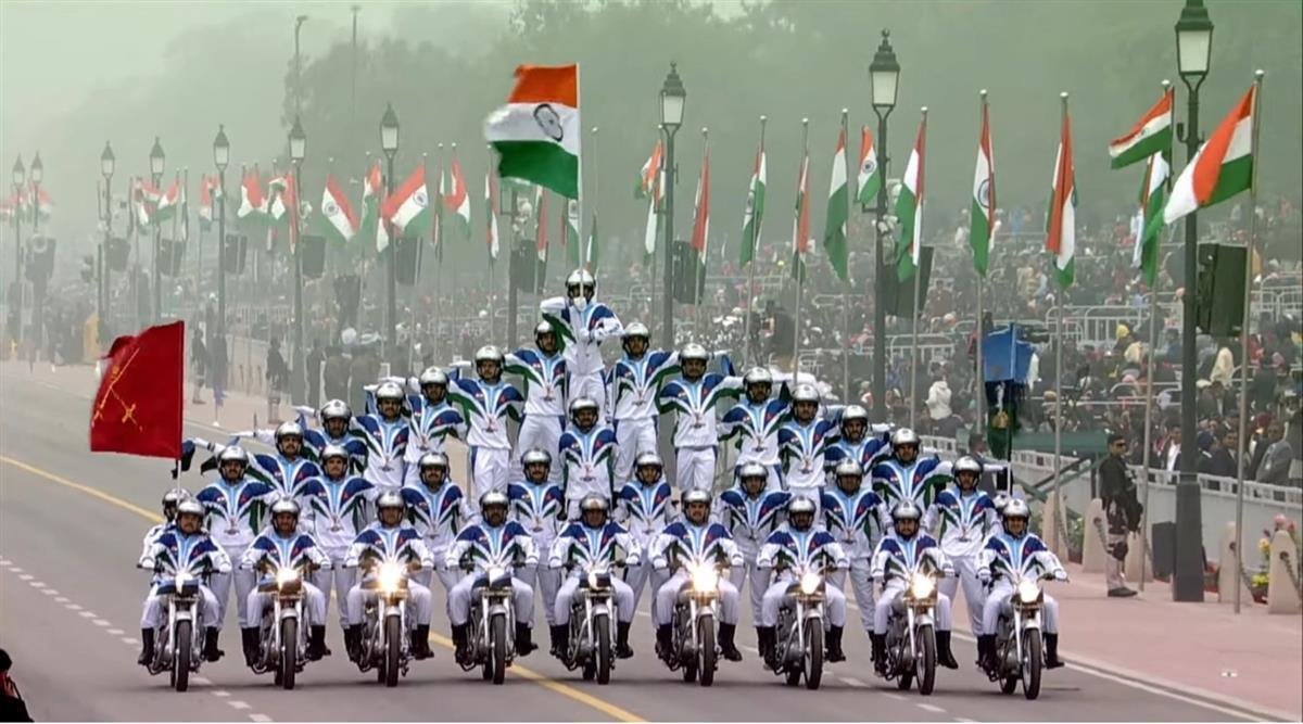 印度举行阅兵仪式 庆祝第74个共和国日
