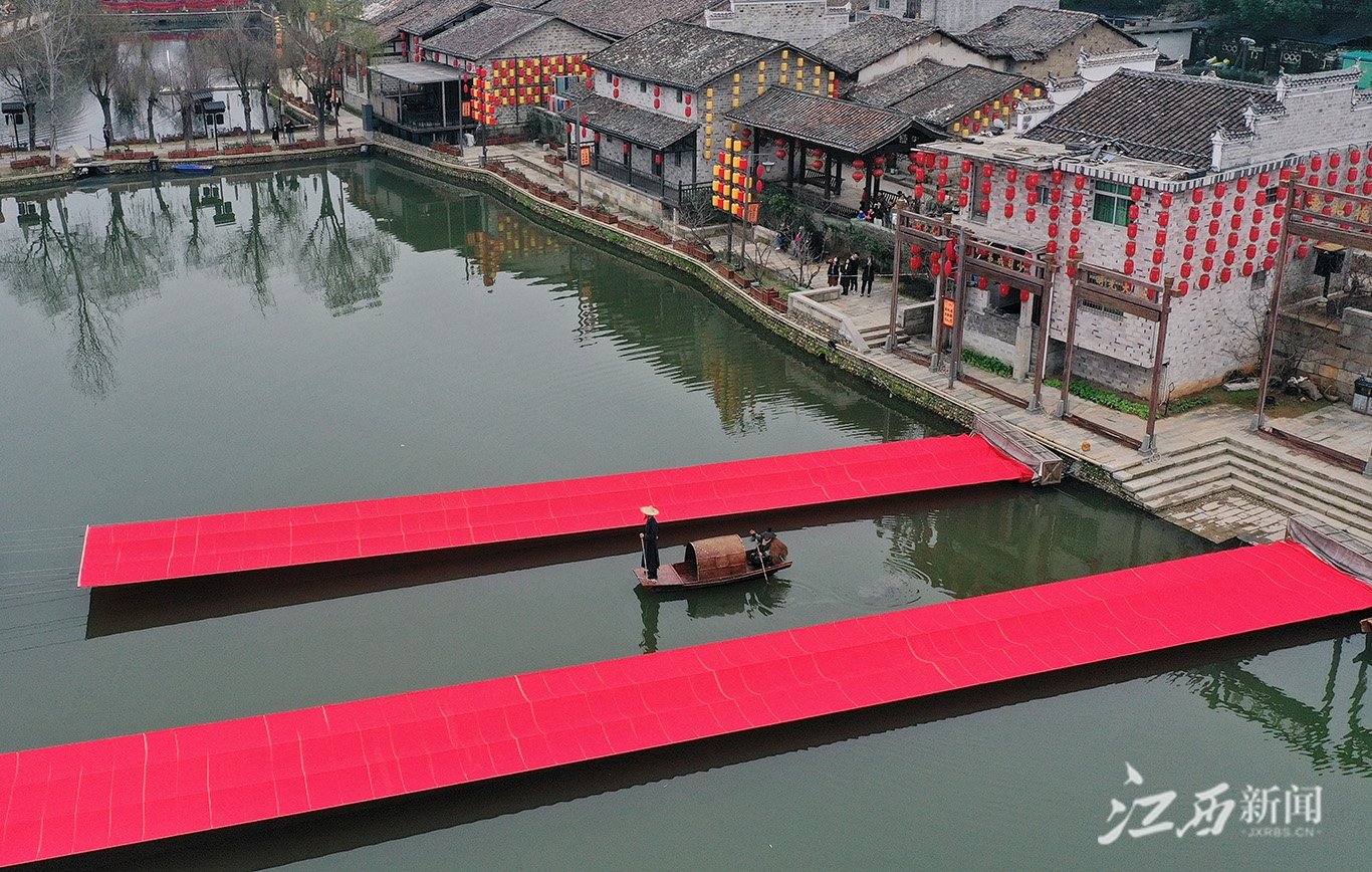 乐安县流坑古村年味十足