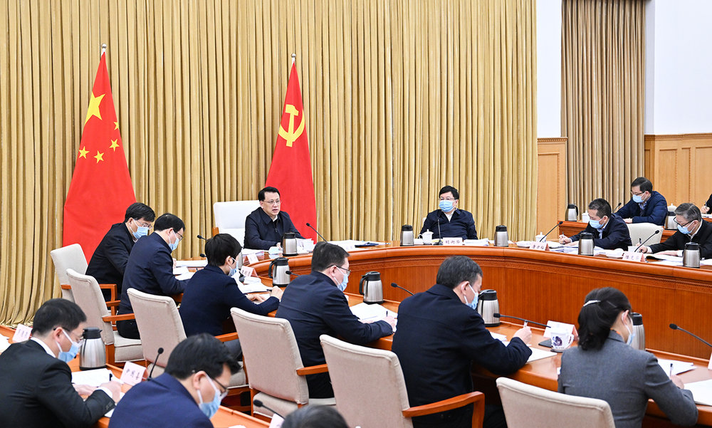 1月28日下午，重庆市委常委会举行会议，市委书记袁家军主持会议并讲话。苏思 摄/视觉重庆