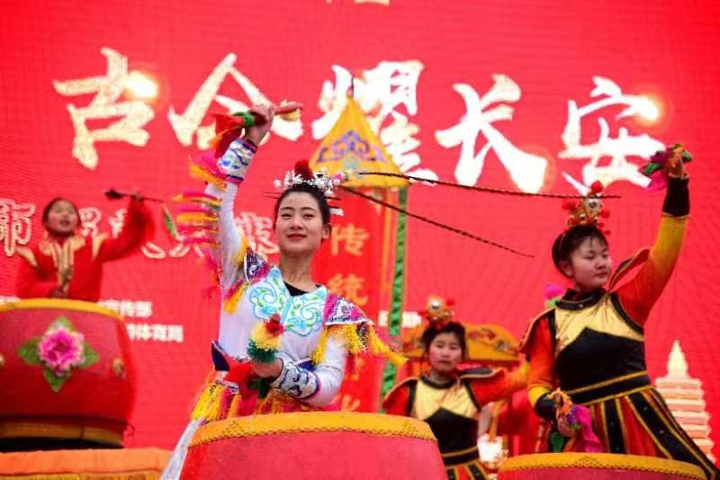 盛世中国年&middot;古今耀长安 2023西安市迎新春锣鼓大赛正月初五高陵开锣