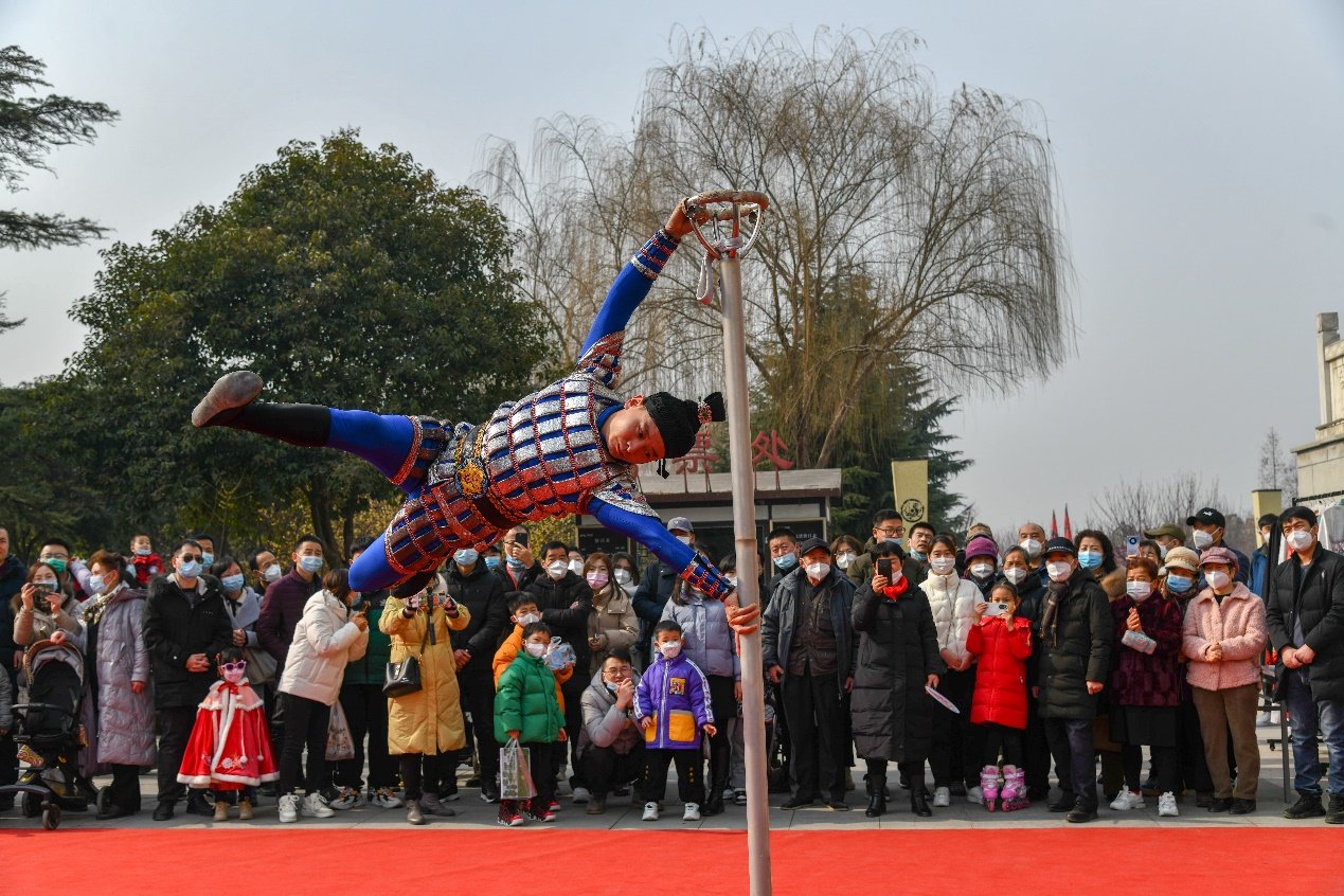 汉宫百戏乐舞杂技俑
