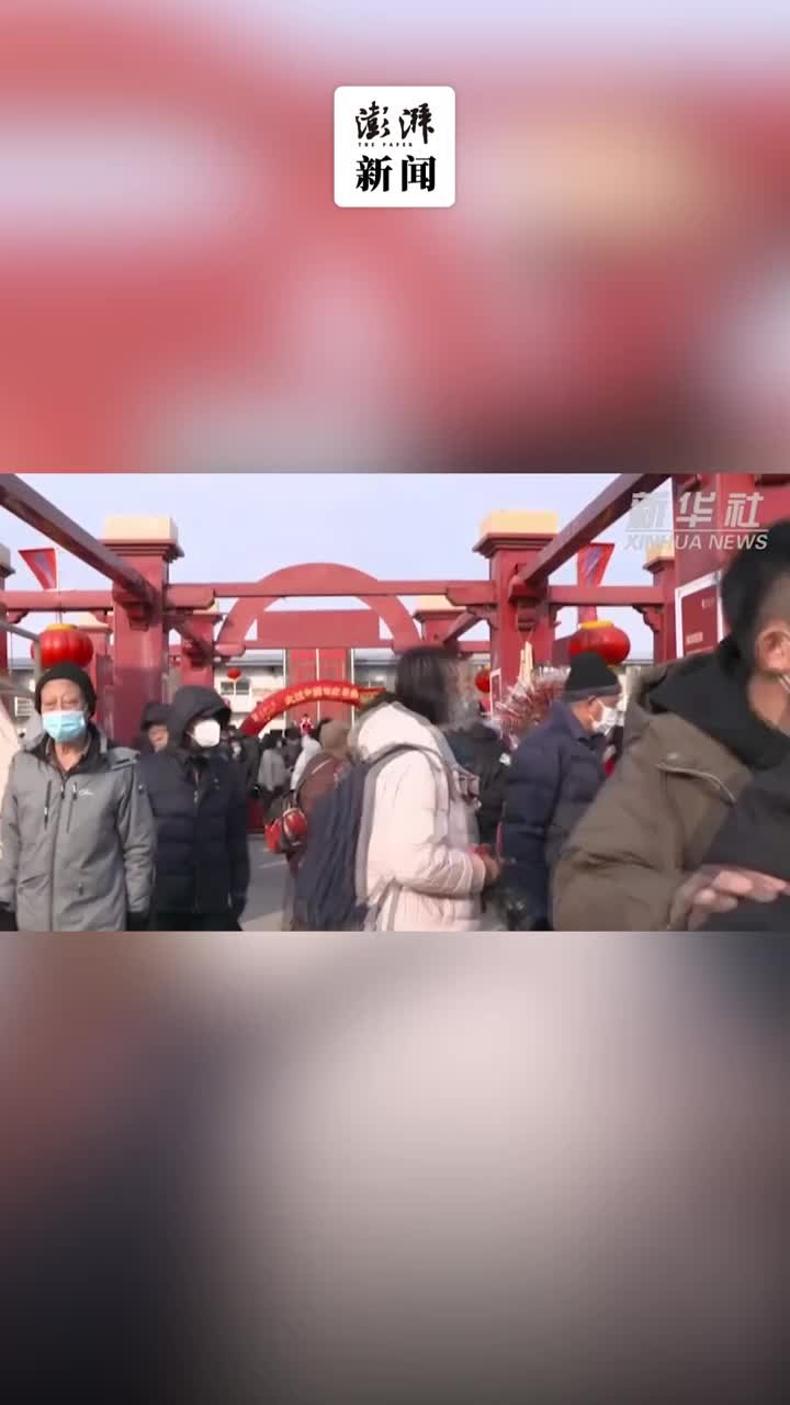 辽宁营口红旗大集：人头攒动，年味浓郁