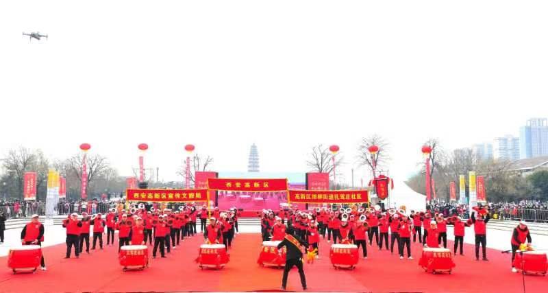 盛世中国年&middot;古今耀长安 2023西安市迎新春锣鼓大赛正月初五高陵开锣