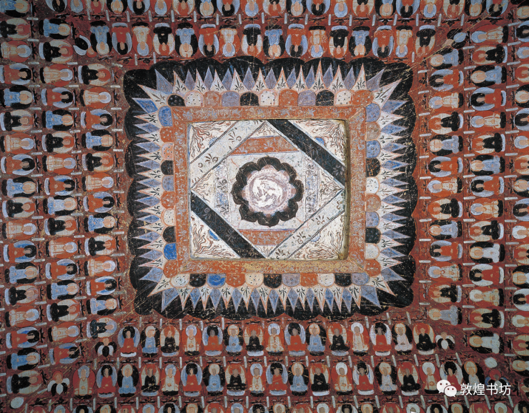 莫高窟第406窟窟顶 三兔藻井