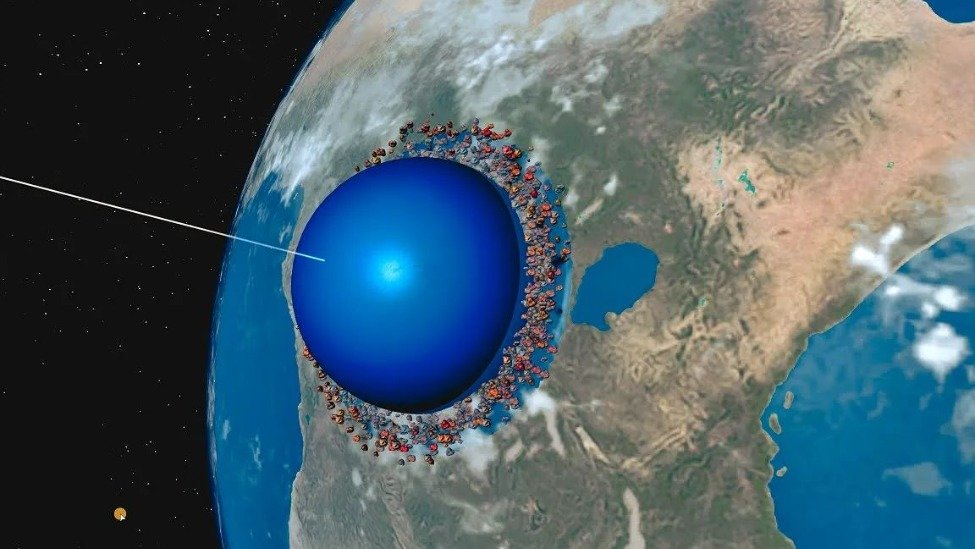 假设一颗行星大小的"水滴"撞击地球，会发生什么？