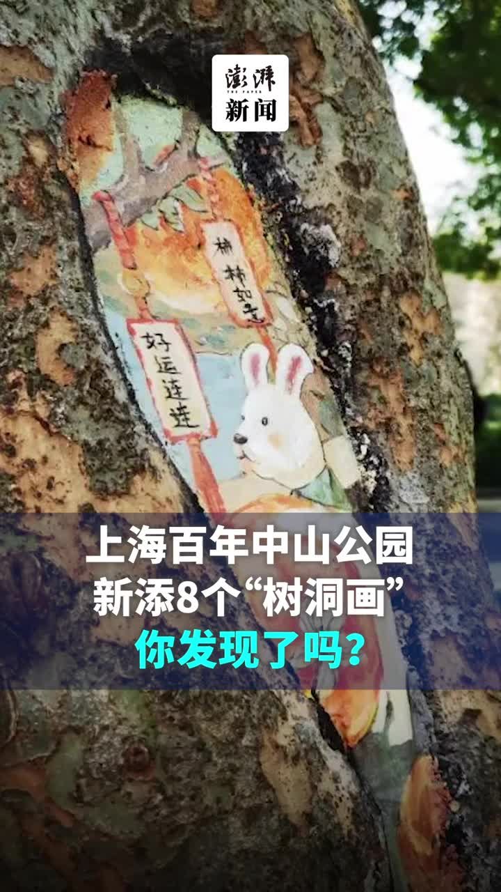 上海百年中山公园新添8个“树洞画”,你发现了吗?_凤凰网视频_凤凰网