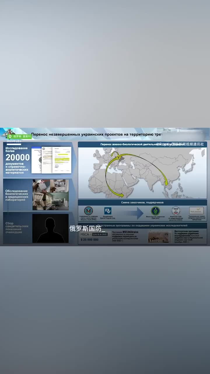 俄罗斯国防部：美国转移了在乌克兰的军事生物实验项目