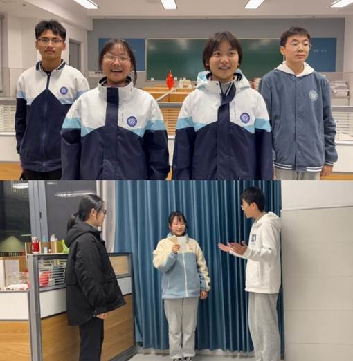 （参演学生进行排练）