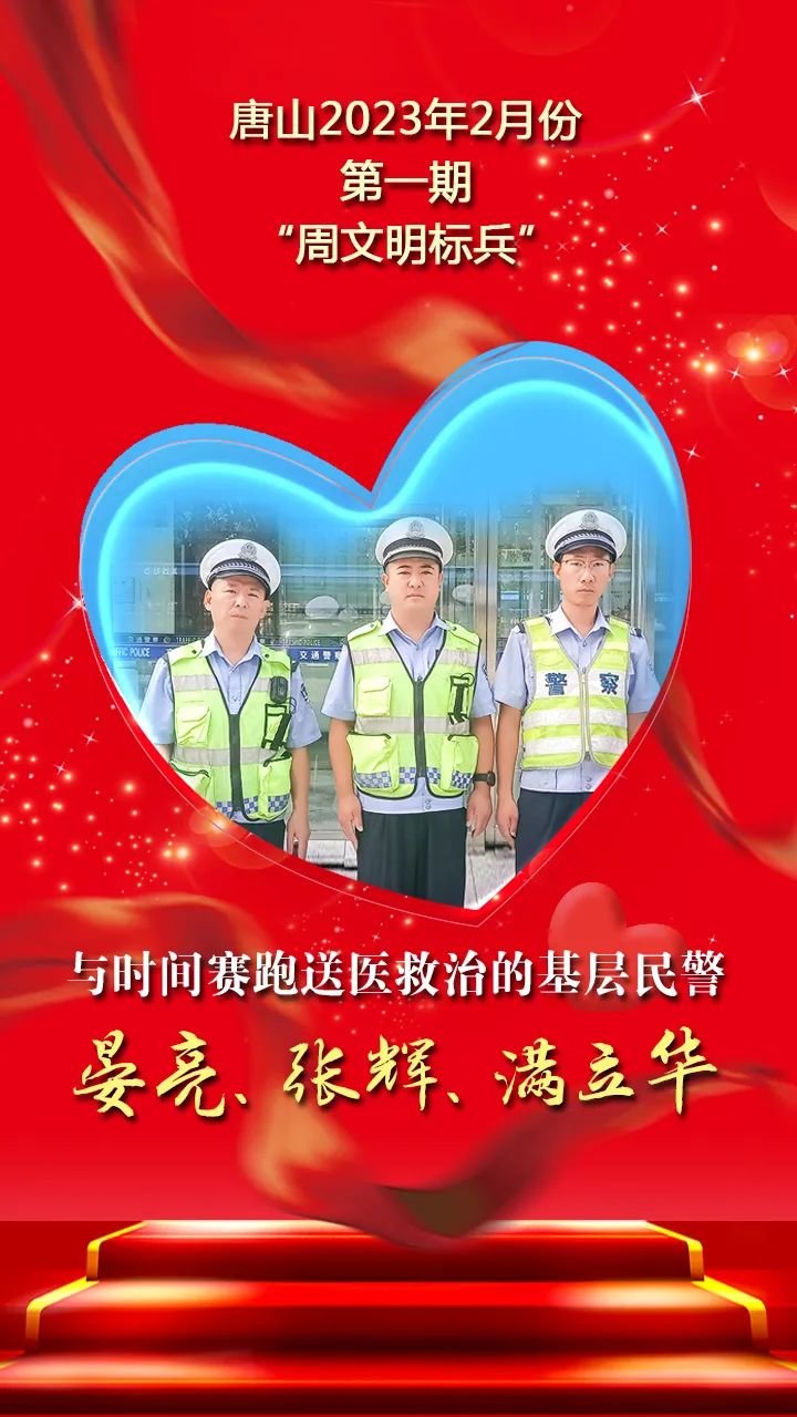 唐山2023年2月份第一期“周文明标兵”发布！