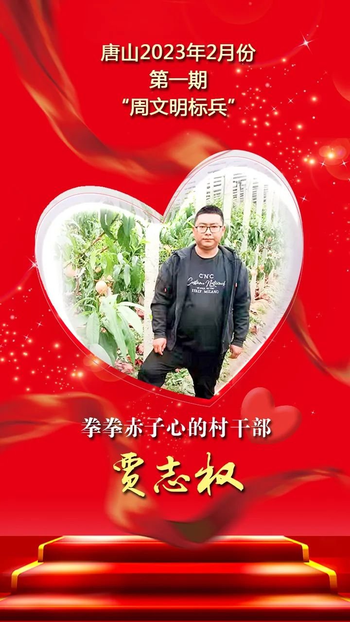 唐山2023年2月份第一期“周文明标兵”发布！