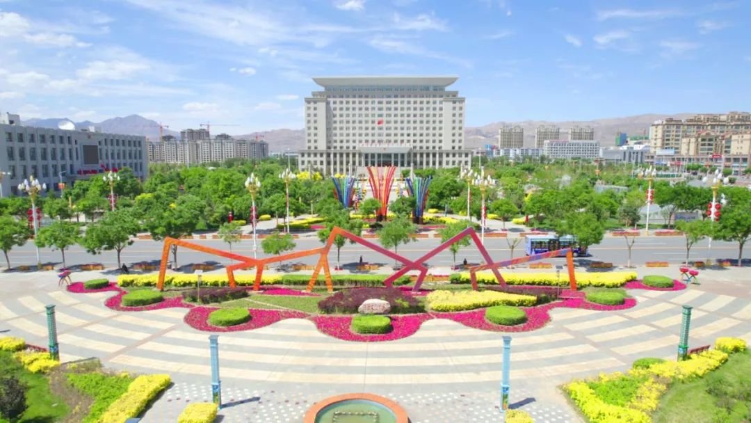 山丹县新城区航拍