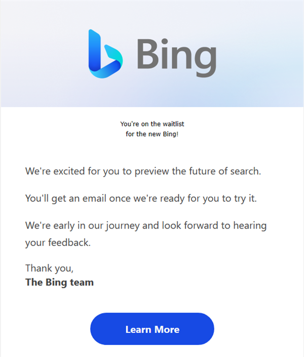 ChatGPT版Bing開啟測試申請：Chrome被拒之門外
