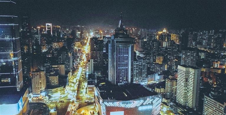 东方红广场商圈夜景