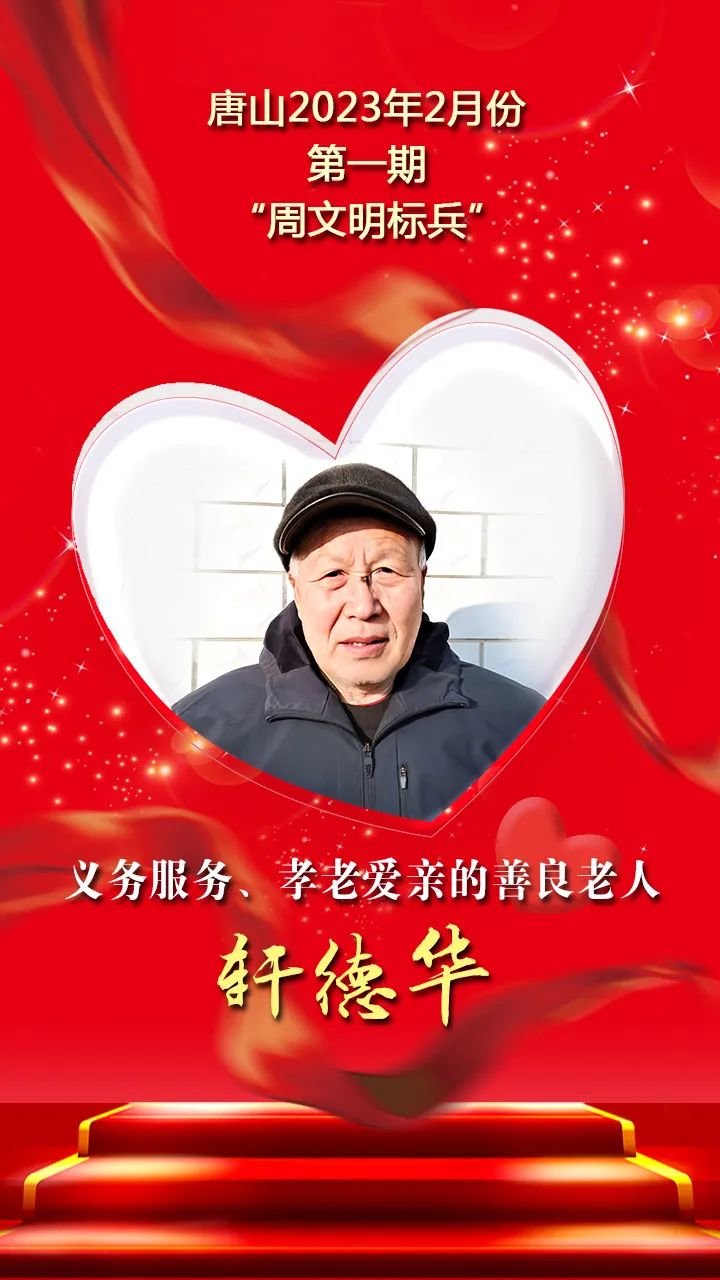 唐山2023年2月份第一期“周文明标兵”发布！