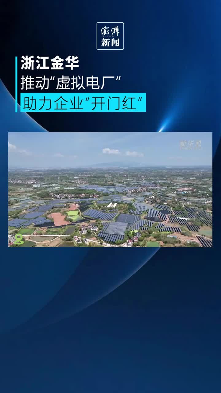 浙江金华推动“虚拟电厂”助力企业“开门红”