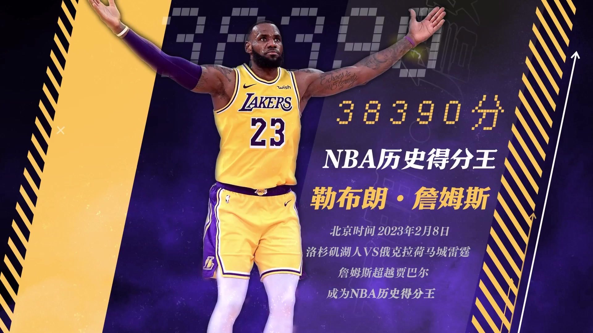 38390分加冕nba历史得分王詹姆斯的规矩就是规矩