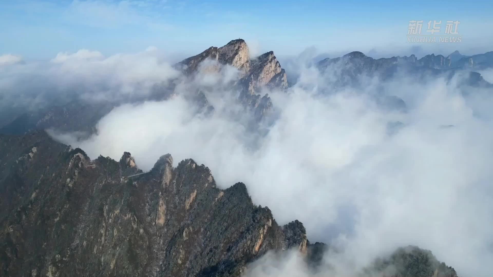 雪后老界岭 云海美如画