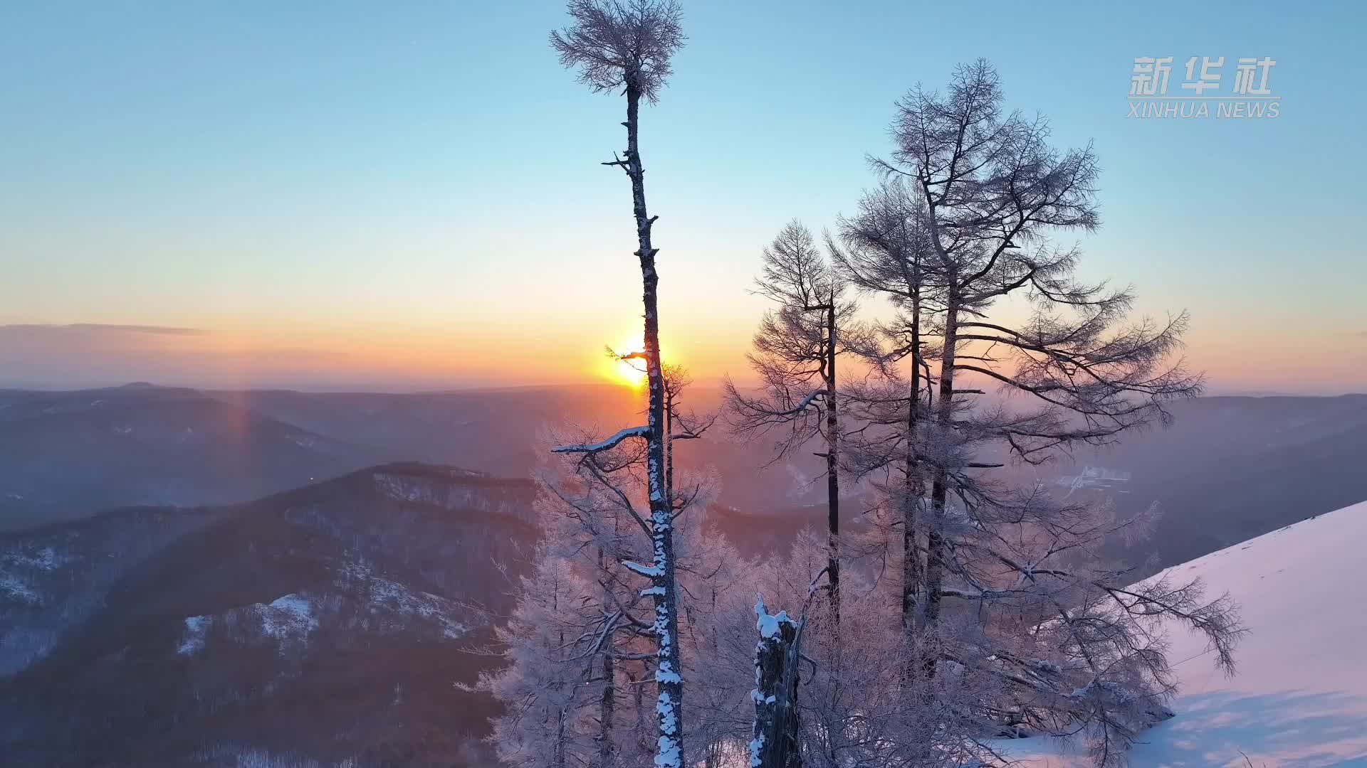 瞰中国|内蒙古兴安盟:春季雾凇 冰雪童话世界_凤凰网视频_凤凰网