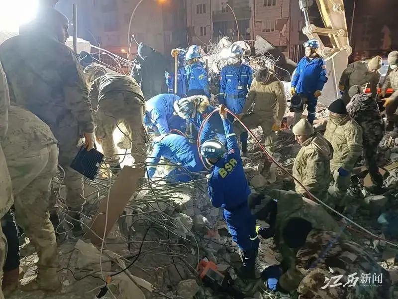 ▲江西救援队工作现场。以上图片由罗旭、刘凯敏发自土耳其
