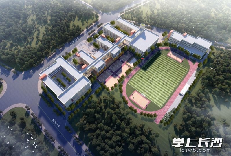 中雅培粹学校新校区效果图。