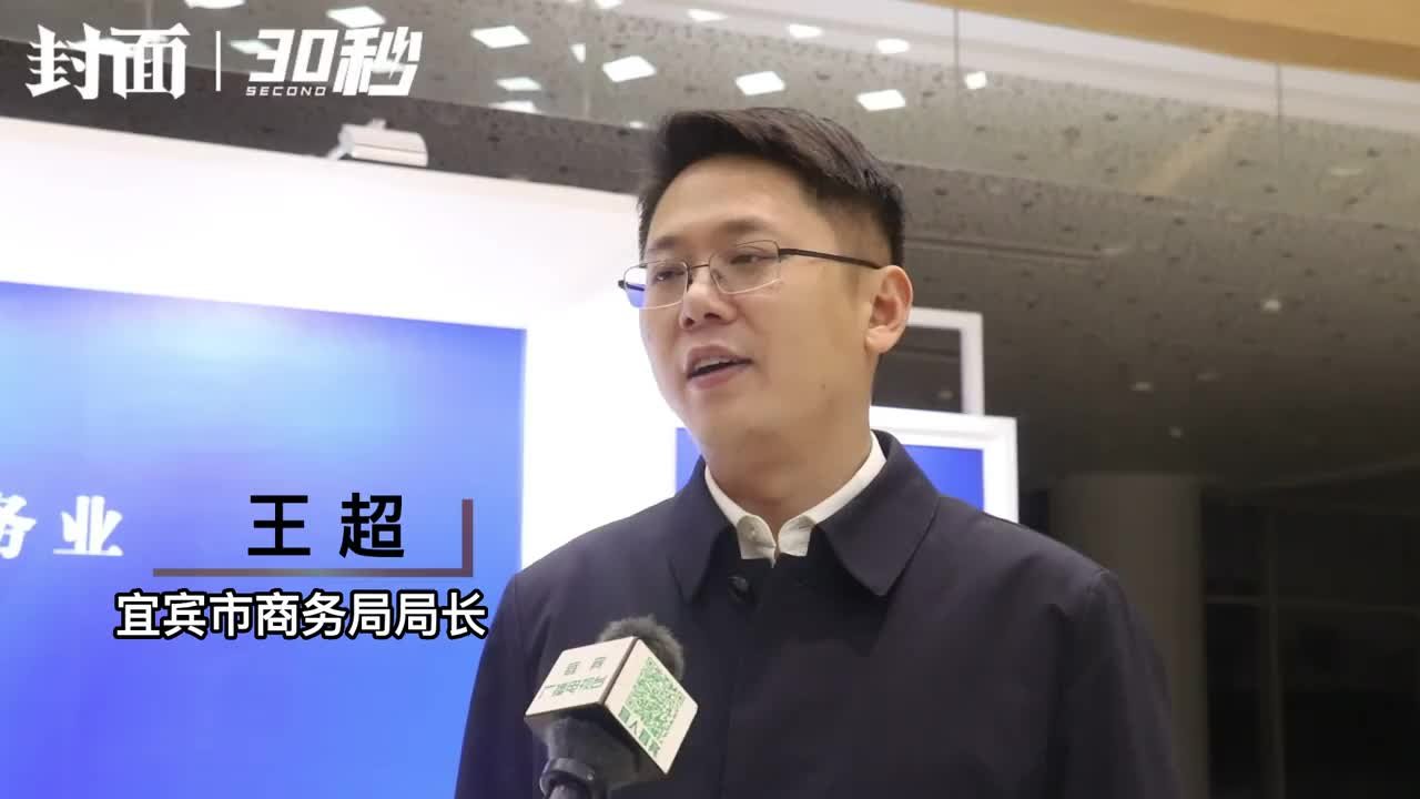 30秒︱宜宾市商务局局长王超：抓项目引领、抓聚集等，五大举措推动宜宾服务业发展