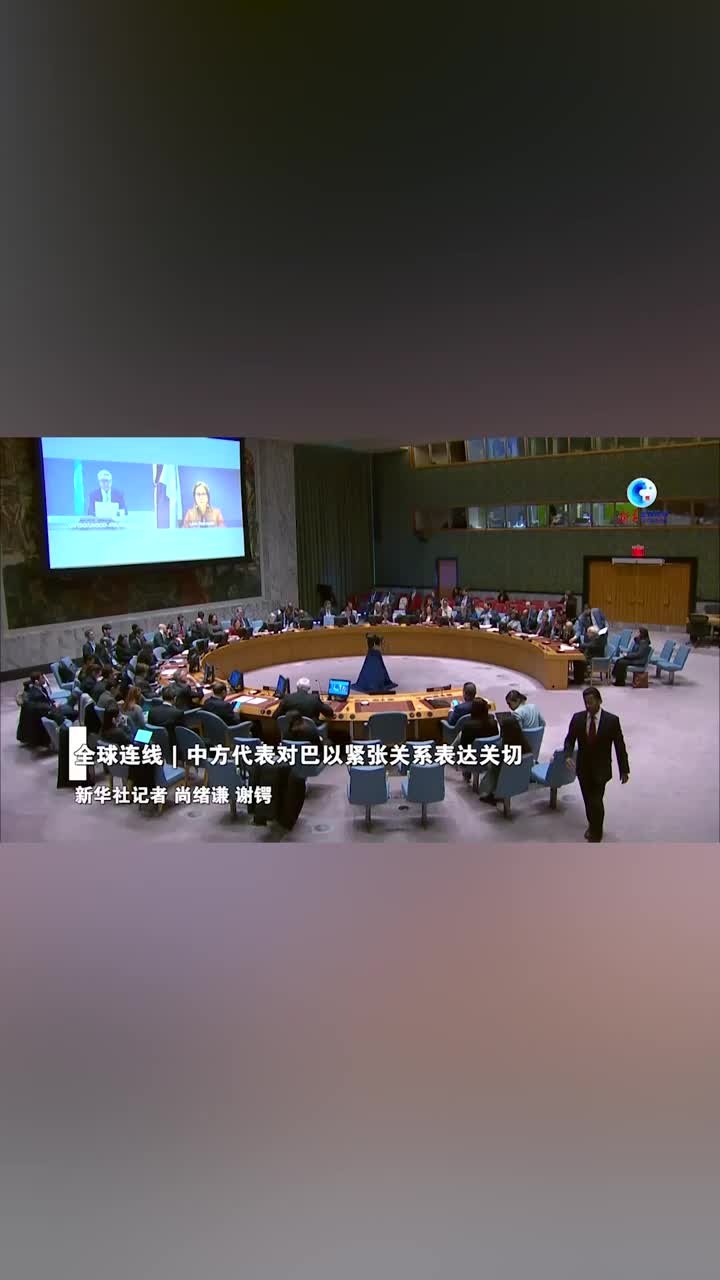 中国常驻联合国代表张军在安理会巴勒斯坦问题公开会上发言