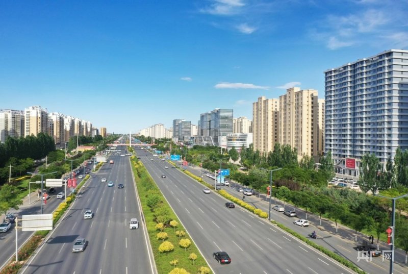 快速发展中的兰州新区（央广网发 兰州新区党工委办公室 供图）