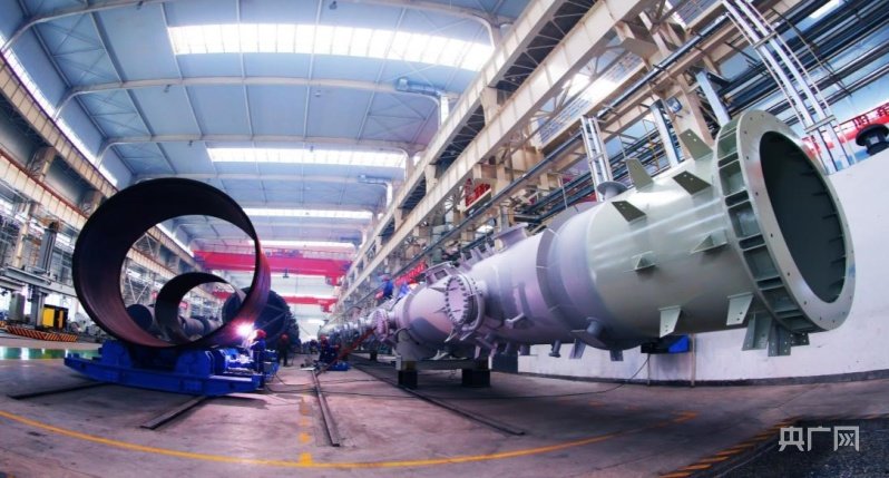 兰石集团大型煤化工设备制造现场（央广网发 兰州新区党工委办公室 供图）