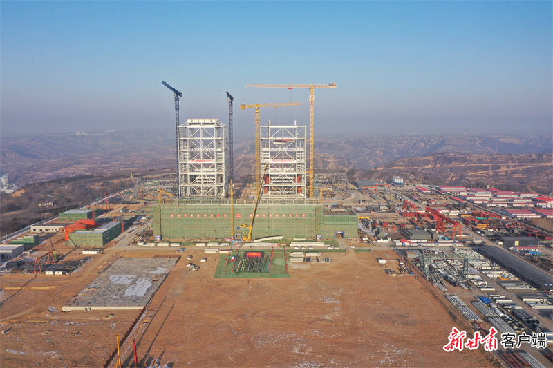 加快建设中的华能正宁2&times;1000兆瓦调峰煤电项目