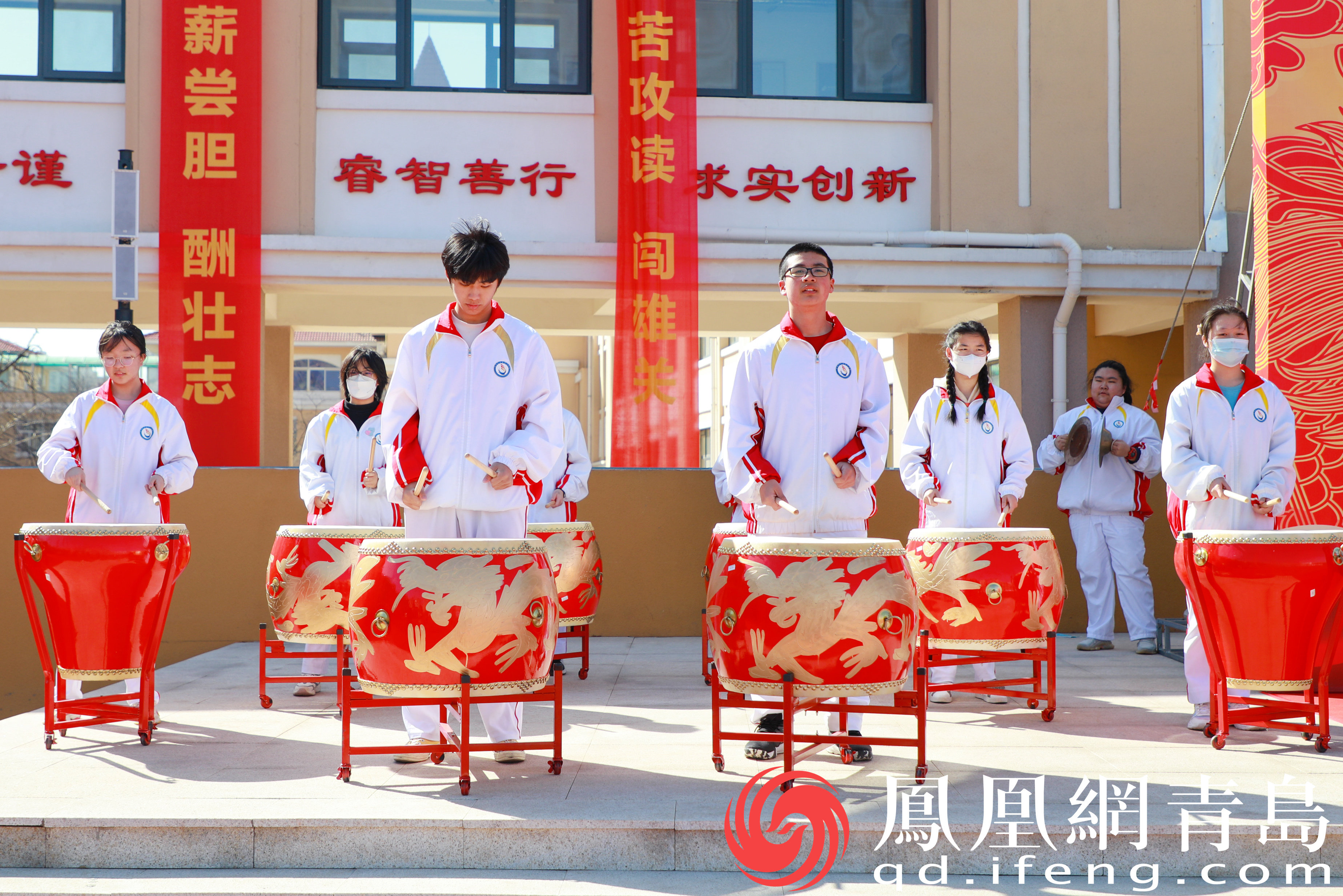 以传统浪漫祈福百日辉煌！青岛三中举行高三百日誓师活动