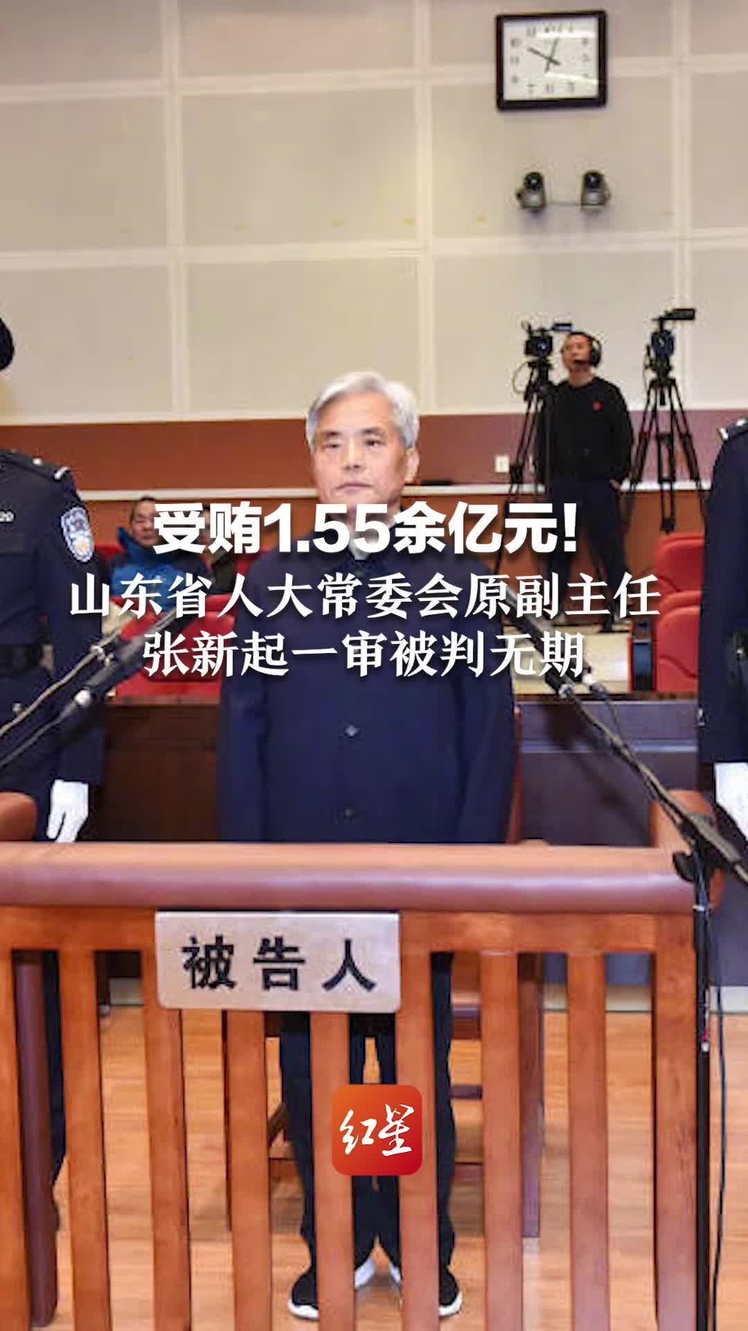 受贿155余亿元山东省人大常委会原副主任张新起一审被判无期