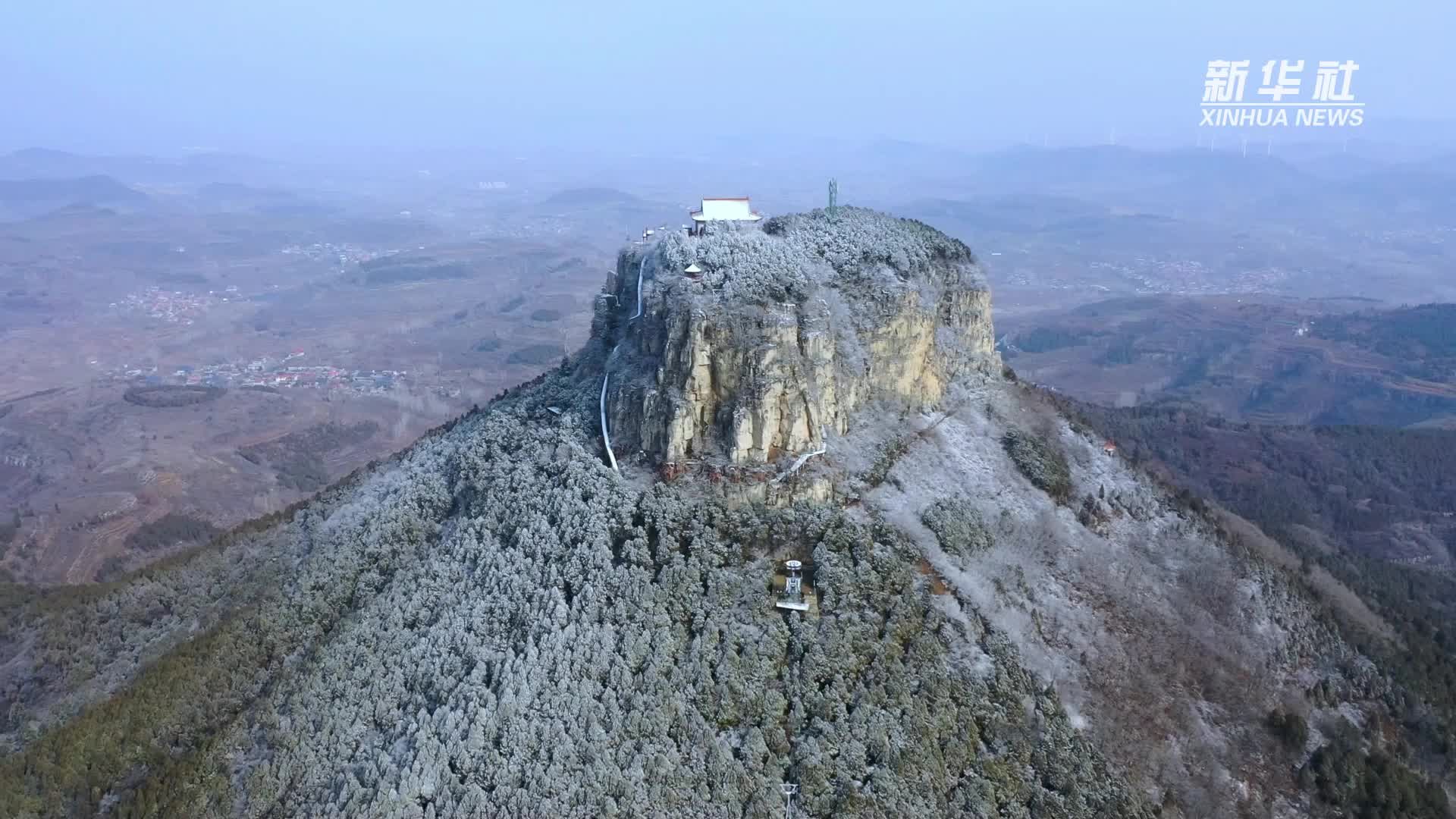 千城胜景丨山东枣庄山亭：雪后抱犊崮 宛如水墨画