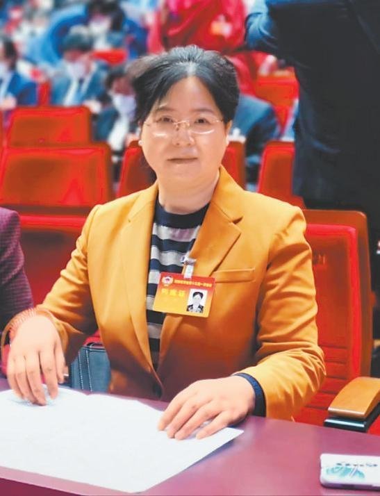 张萍在会场（资料图）