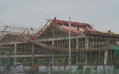 ▲2月20日,璧山区七塘镇,乡村振兴驿站正在加紧施工。记者 崔力 摄/视觉重庆