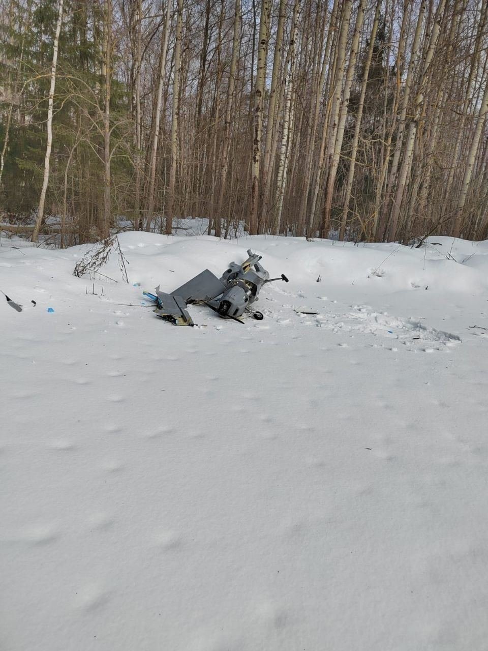 一架无人机在俄罗斯莫斯科地区坠毁
